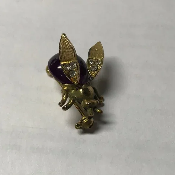 Vintage Purple Insect Bug Pin - Picture 5 of 8